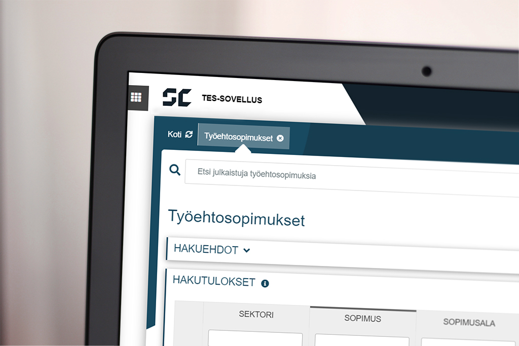 TES-sovellus on ammattiliiton työkalu työehtosopimusten ja tulkintojen hallintaan